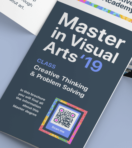 A handout for students with a QR Code that contains a PDF file of important books and tools needed for a specific class.